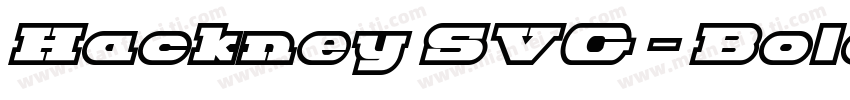 Hackney SVG – Bold H字体转换
